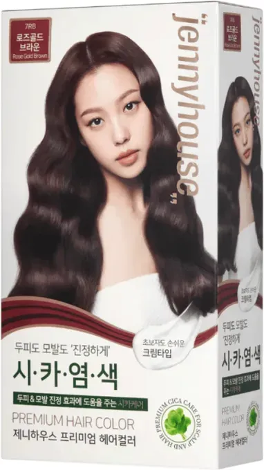 Jenny House Premium Haarfarbe Roségold Braun 7Rb 60g + 60g
