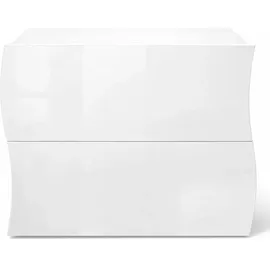 OTTO home Luxor 2 74 x 81 x 27 cm 2-türig weiß / weiß hochglänzend