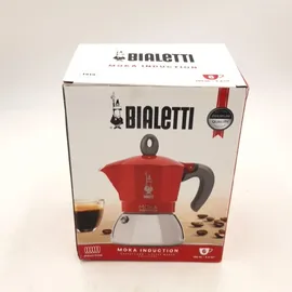 Bialetti Moka Induction 6 Tassen rot/silber