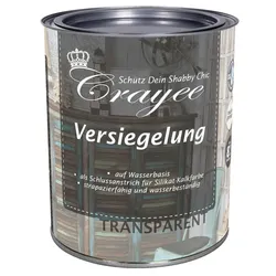 PNZ Crayee Versiegelung | für Möbel Innen | Nachhaltig hergestellt mit regionalen Rohstoffen | versiegelt Kalkfarbe - matt / 0.75L
