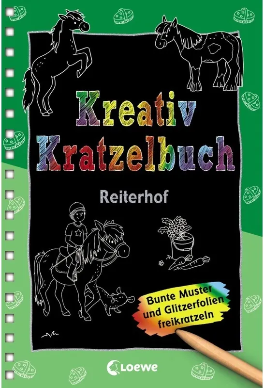 Kreativ-Kratzelbuch: Reiterhof, Kartoniert (TB)