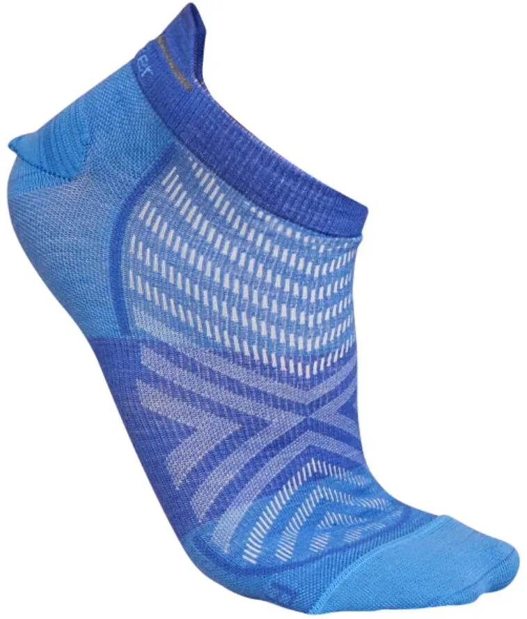 Herren Socken Icebreaker Merino Run+ Ultralight Micro Baja/Brilliant  L - Blau