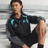 adidas Regenjacke Unisex Schwarz/Grau L