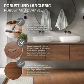 ML-Design PVC Bodenbelag, Selbstklebende 91,5x15,3 cm Roteiche, Braun, Holzoptik, rutschfest, wasserfest, Einfache Verlegung
