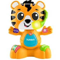 Fisher-Price Beat Bande Lern&Tanz Tiger Justin, Lernspielzeug für Babys mit Musik und Lichtern, deutsche Ausgabe