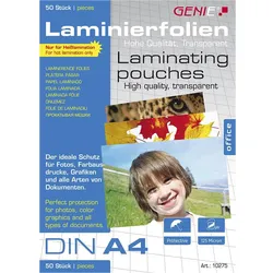 GENIE Laminierfolien DIN A4 125 Micron 50er Pack