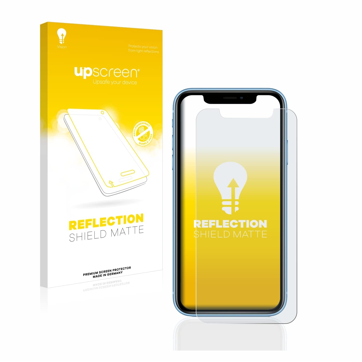 upscreen Entspiegelungs-Schutzfolie für Apple iPhone XR / 11 Displayschutz-Folie Matt [Anti-Reflex, Anti-Fingerprint]