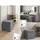 Relaxdays Sitzhocker mit Stauraum Polyester 38 x 41 x 38 cm Braun