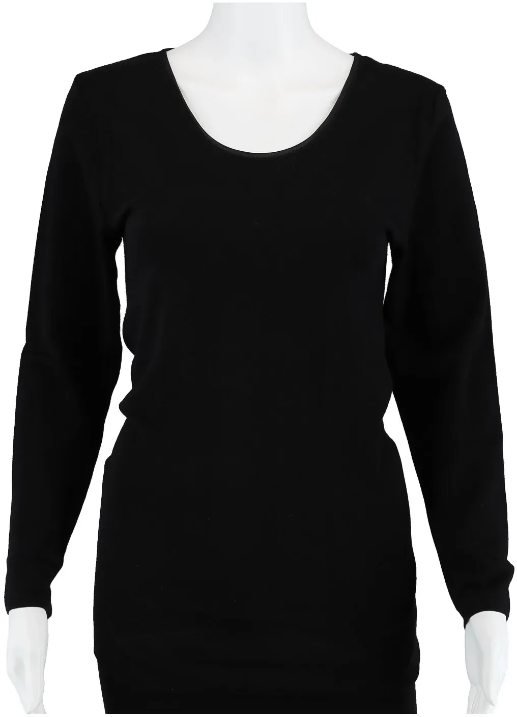 Medima Unterwäsche Langarmshirt (Angora und Wolle) schwarz Damen (Gr. S-L)