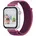 SaveWatch BT 40 mm Aluminiumgehäuse silber Textilarmband lila M