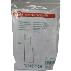 Wattestäbchen 10-11 mm plastic 50 St