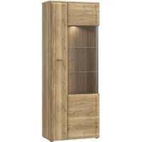 Forte Vitrine »Akinori«, (B/H/T 75,1/197,6/41,8 cm), Highboardvitrine, Glastüre, Soft