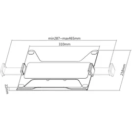 Value Universal Notebook-/Tablet-Halterung, VESA kompatibel, flexibel