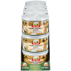 Dilek Gefüllte Weinblätter mit Reis 400 g Abtropfgewicht, 12er Pack