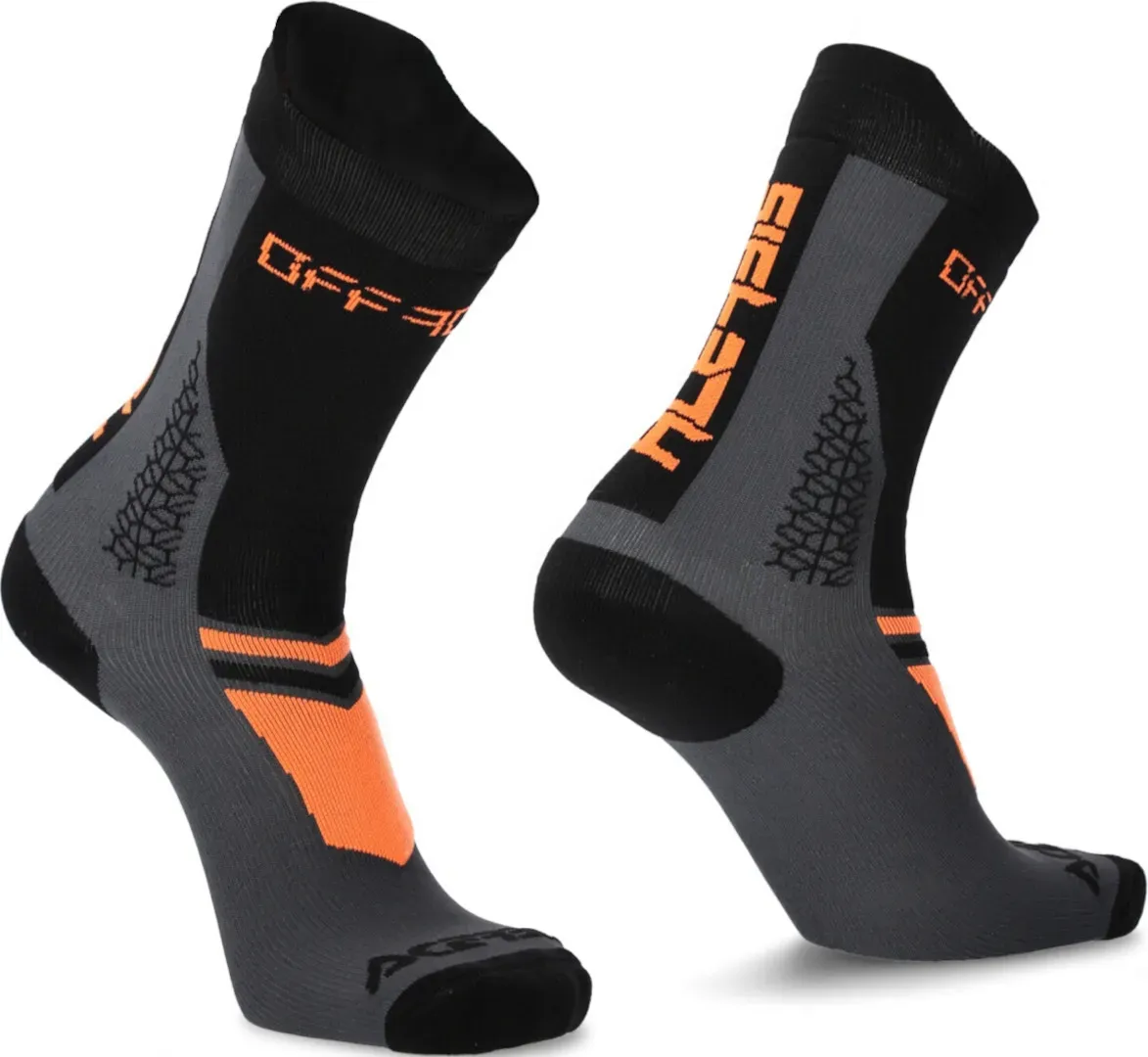 Acerbis MTB Track Fietsen Sokken, zwart-oranje, 2XL Voorman