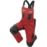 Qualitex HIGH QUALITY WORKWEAR Latzhose IND red dahlia/phantom Herren: