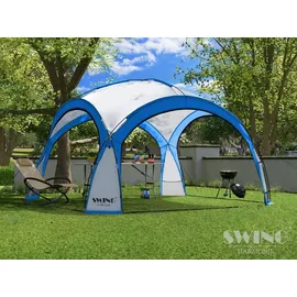 Swing&Harmonie Faltpavillon 3,6 x 3,6 m inkl. 4 Seitenteile Blau