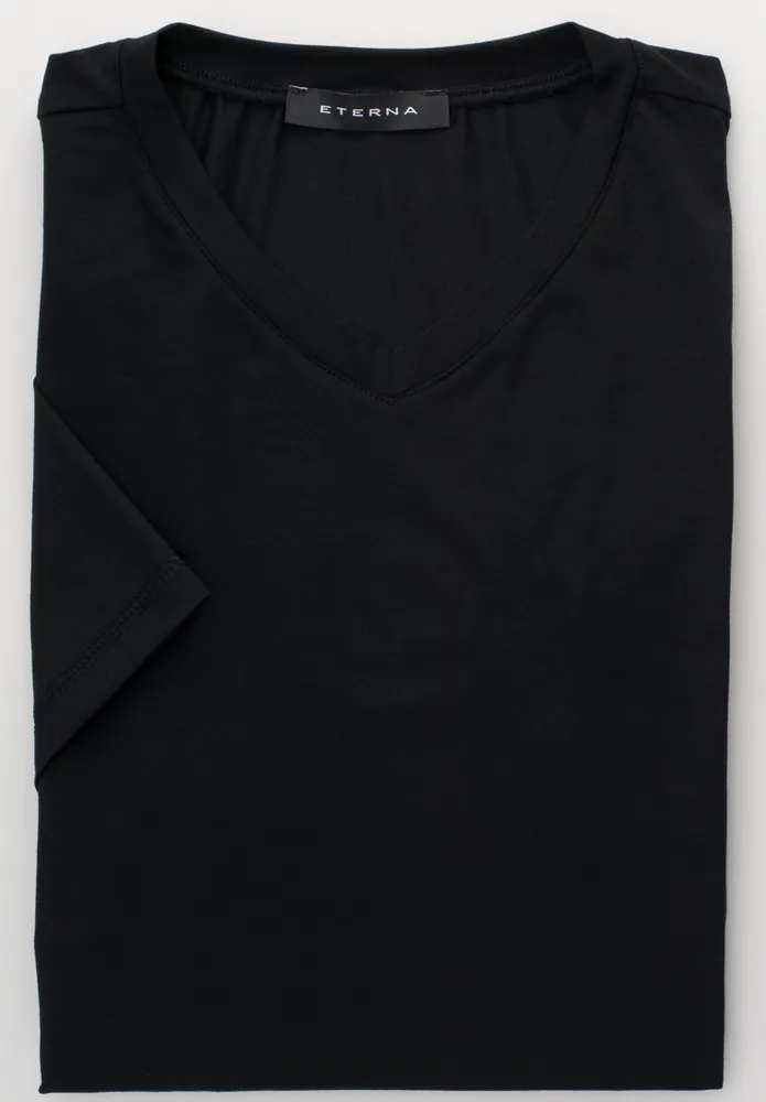 Bodyshirt in schwarz unifarben, schwarz, 4