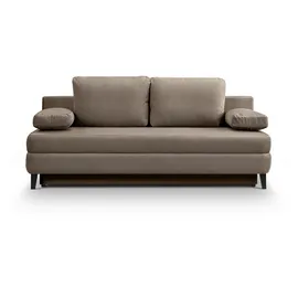 xonox Schlafcouch Cord 2,5 Sitzer Braunbeige