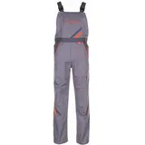 Planam Visline Latzhose zink/orange/schiefer