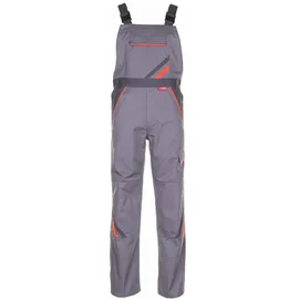 Planam Visline Latzhose zink/orange/schiefer