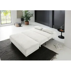 Home Affaire Schlafsofa "Gina", 140x86x195 cm Cord weiß (46882517-0)