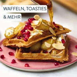 Tefal Jamie Oliver 2-in-1 Sandwich-Waffel-Kombigerät, Antihaftbeschichtete Platten, spülmaschinengeeignet, Betriebs- und Temperaturkontrollleucht...