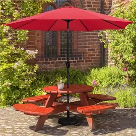 Yaheetech Ø 300 cm Rot