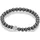 FIRETTI Armband mit Hämatit und Kristallstein grau 18 cm