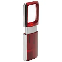 Wedo Lupe eckig beleuchtet rot