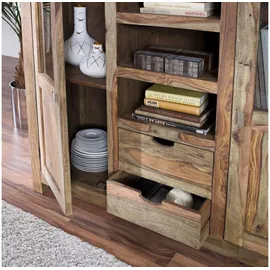 MASSIVMOEBEL24.DE Highboard 140 x 120 x 40 cm Grau
