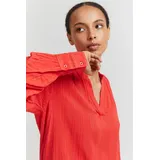 ICHI Langarmbluse Langarmbluse rot 38