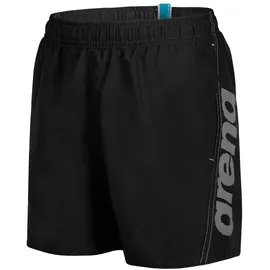Arena Fundamentals Logo Jr Boxer Swim Trunks Black/White 152