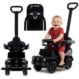 SUN BABY Rutscher Rutschauto Rutschfahrzeug Kinderauto mit Stange Spielzeug ab 1 Jahr Mercedes Benz G350d schwarz - Schwarz