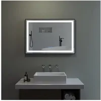AQUABATOS - LED Badspiegel mit Beleuchtung Badezimmerspiegel Beleuchtet Wandspiegel