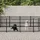 vidaXL Outdoor-Hundezwinger 7,51 m2 Stahl Schwarz