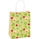 TSI Geschenktüten Kleeblatt Motiv 18,0 x 23,0 cm, 12 St.