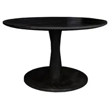 Livingfurn Vivian Schwarz Teak 60 x 38 cm