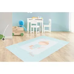 Kinderteppich ARTE ESPINA "Bambini 300", grün (mint), B:120cm H:5mm L:180cm, Polyester, Teppiche, Fantasievoll bedruckter Kinderteppich, angenehme Haptik