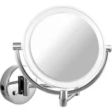 Evenes Wandkosmetikspiegel Eliam mit LED-Beleuchtung, 1- und 5-fache Vergrößerung, Ø 192/156 mm - 93 136 66