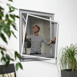 Primaster Fliegenschutz-Fenster slim 120 x 150 cm Weiß