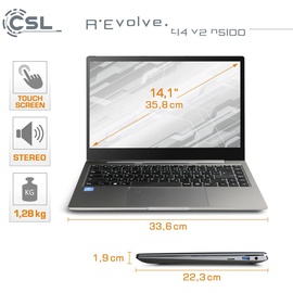 CSL R' Evolve T14 V2 14,0" Celeron N5100 1,1 GHz 16 GB RAM 500 GB SSD W11H