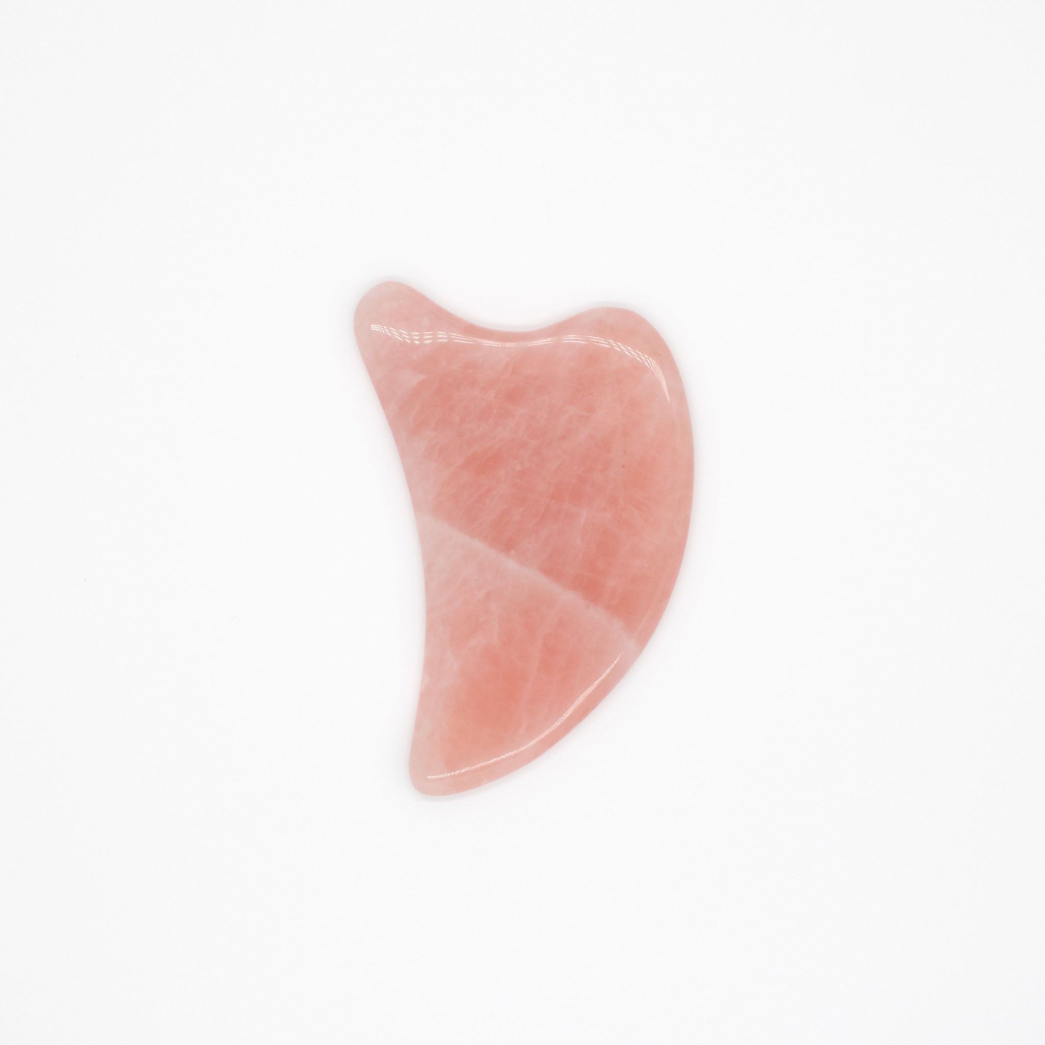 Shapevital Gua Sha Massagestein aus Aventurin- oder Rosenquarz 1 St rosa