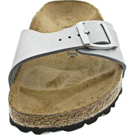 Birkenstock Madrid Birko-Flor schmal silber 38