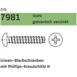 Dönges Blechschraube DIN 7981 F 4,2 x 13 100 Stück