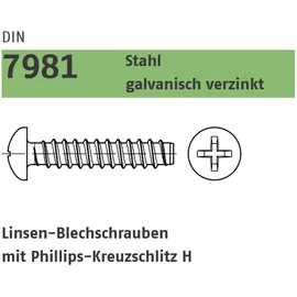Dönges Blechschraube DIN 7981 F 4,2 x 13 100 Stück