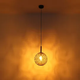GLOBO Antik 1-flg. 25 cm rund Holz