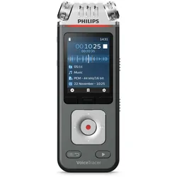 Philips Voice Tracer DVT 7110 Digitales Diktiergerät 8 GB mit App-Fernsteuerung