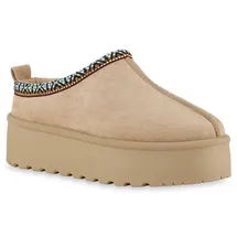 VAN HILL Pantoffeln Khaki 37