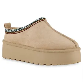 VAN HILL Pantoffeln Khaki 37